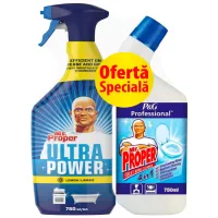 Set de curățare Mr. Proper LEMON SP + PRO 70934 lichid / pentru a adăuga strălucire