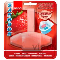 Мыло для туалета Sano Sanobon Double Action Strawberry 287409 для устранения запаха