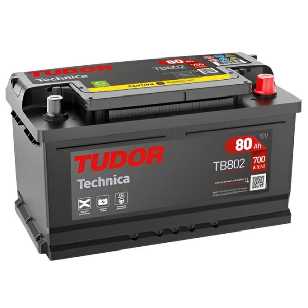 Авто аккумулятор Tudor TB802 LB4 700A/ 80 Ач photo 1
