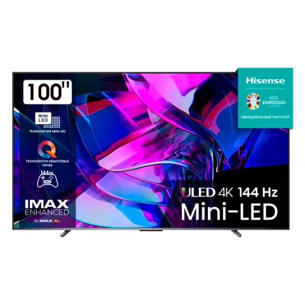 Телевизор Hisense 100U7KQ 100"/ QLED/ 4K/ Smart/ Черный photo 1