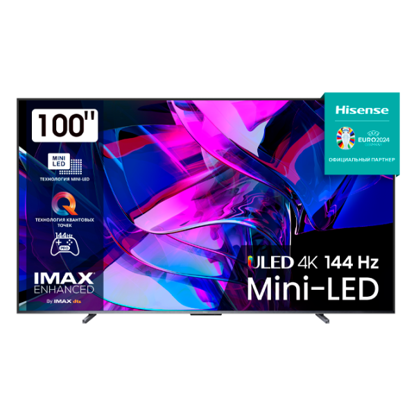 Телевизор Hisense 100U7KQ 100"/ QLED/ 4K/ Smart/ Черный photo 1