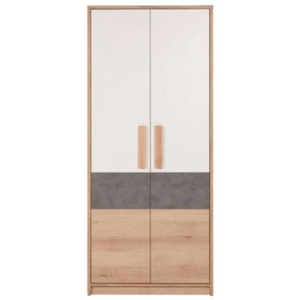 Шкаф Линейный Sokme Aigo AG6 2D 83.1 x 53.5см x 192 / ЛДСП / Бук артисан photo 1