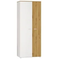 Шкаф Угловой Sokme Barcelona 2D 80.3 x 37см x 202.6 / ЛДСП / Дуб артисан/Белый