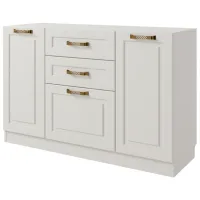 Комод ML-Mobila Ливерпуль № 36 78.6см x 120см x 41.4см/ ДСП/ Слоновая кость