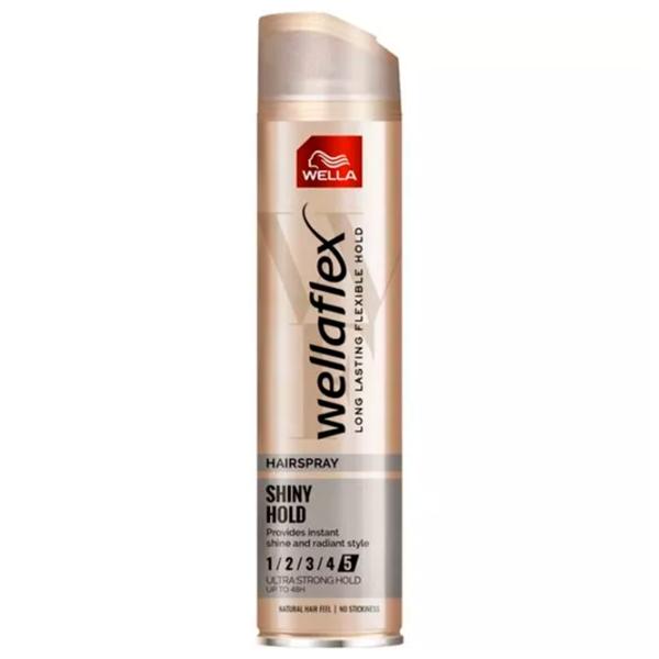 Spray pentru păr Wellaflex Shiny Hold 250 ml photo 1