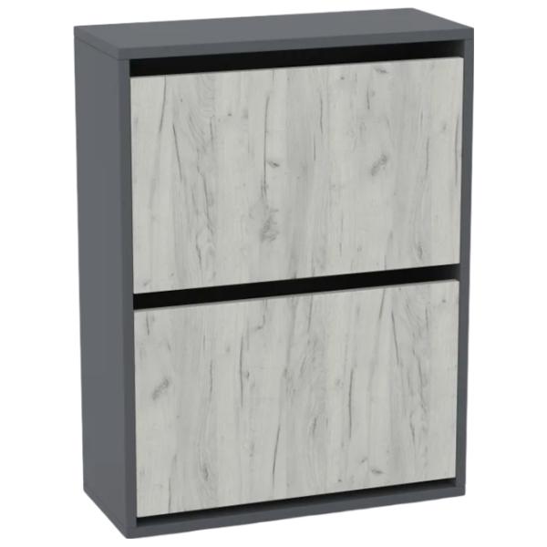Обувной шкаф ML-Mobila ML-1 80см x 60см x 25см/ Anthracite/ Антрацит photo 1