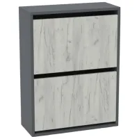 Dulap pentru încălțăminte ML-Mobila ML-1 80 x 60 x 25/ Anthracite/ Anthracite