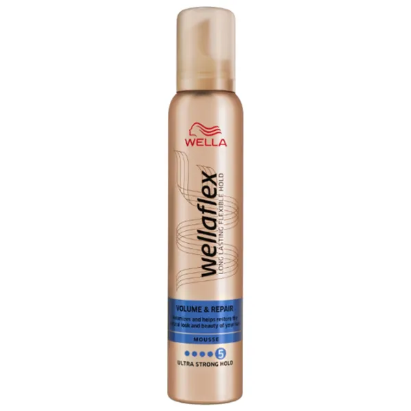 Spumă pentru păr Wellaflex Volume & Repair 200 ml photo 1
