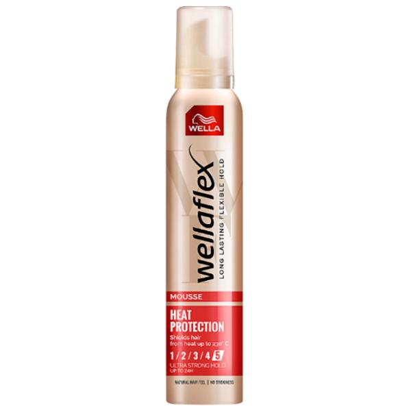Spumă pentru păr Wellaflex Heat Protection 200 ml photo 1