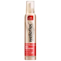 Spumă pentru păr Wellaflex Heat Protection 200 ml