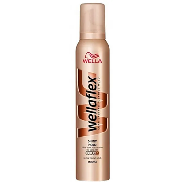 Spumă pentru păr Wellaflex Shiny Hold 200 ml photo 1
