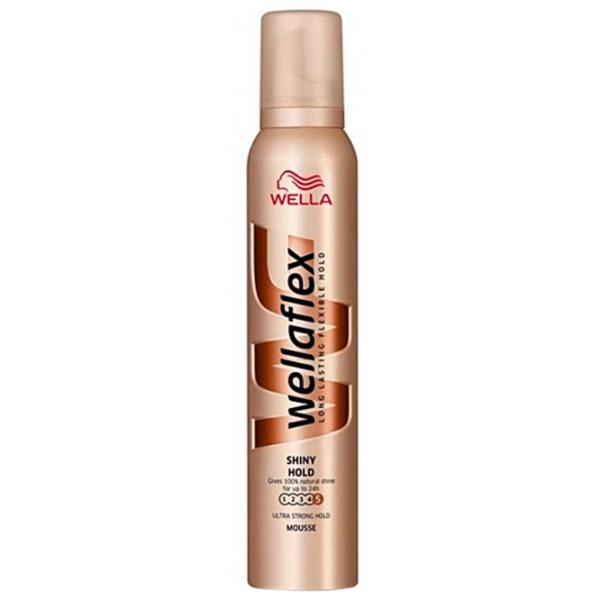Spumă pentru păr Wellaflex Shiny Hold 200 ml photo 1