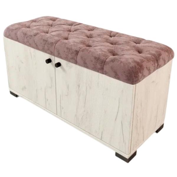 Dulap pentru încălțăminte ML-Mobila ML-9 47 x 90 x 35.1/ Stejar Craft Alb/ Stejar Craft Alb photo 1