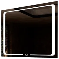 Oglindă de baie Orka Frederique Aluminiu/ Dreptunghiular