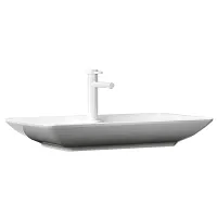 Lavoar Orka Isvea Dreptunghiular/ Deasupra blatului/ White