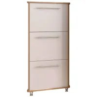 Обувной шкаф Sokme Ниагара 132см x 58см x 26.5см/ Sonoma/ Белый