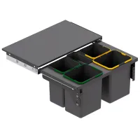 Мусорное ведро Starax S-2385-A 1 л/ Пластик/ Antracit