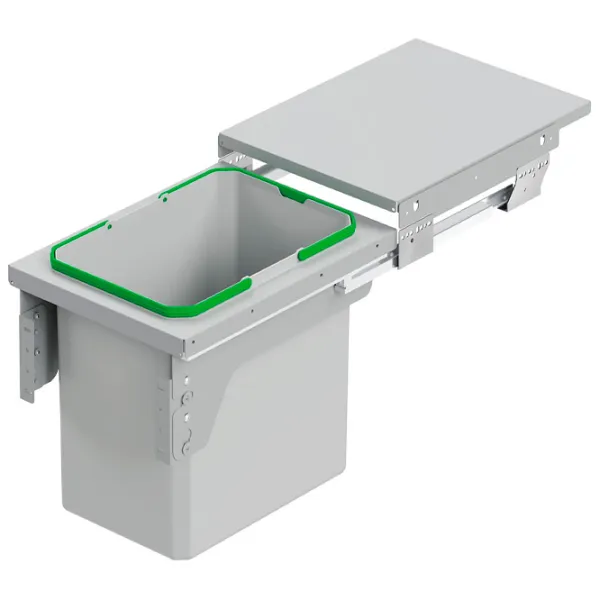 Coș de gunoi Starax S-2300-G 35 l/ Plastic/ Grey photo 1