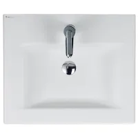 Lavoar Ege Vitrifiye Lagina 1th Dreptunghiular/ Deasupra blatului/ White