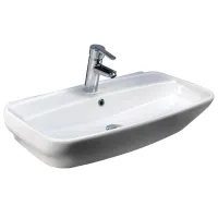 Умывальник Ege Vitrifiye Arna 1th Прямоугольная/ Над прилавком/ Белый