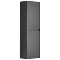 Шкаф пенал Orka Lisbon Подвесная/ МДФ/ Антрацит