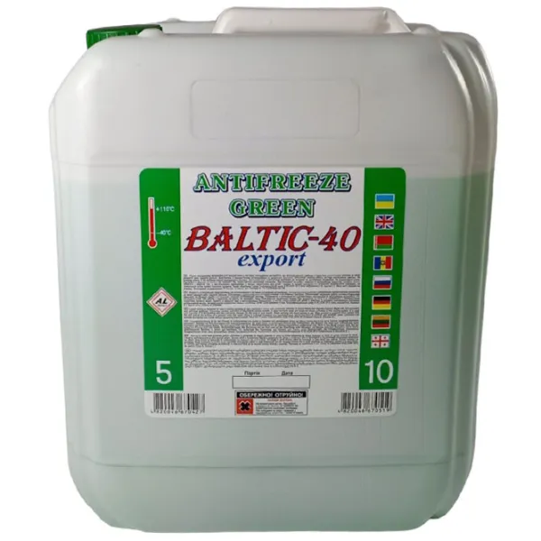 Антифриз Baltic Antifreeze 40 Green G11 65408 10 л Зелёный photo 1 Антифриз Baltic Antifreeze 40 Green G11 65408 10 л Зелёный photo 1