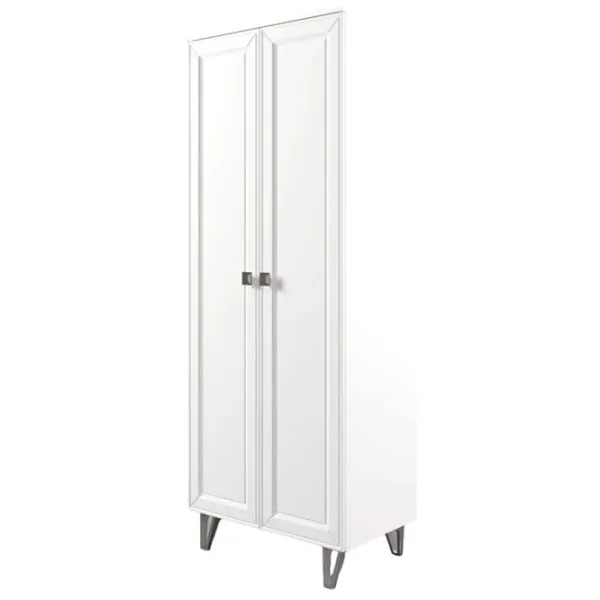 Шкаф Линейный ML-Mobila Mira Nr3 80 x 50см x 210 / ДСП / Белый photo 1