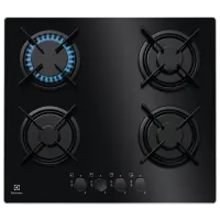 Газовая варочная панель Electrolux EGT6242NVK Закаленное стекло/ Черный