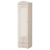Шкаф пенал Olmeco Carolina Напольная/ ЛДСП/ Кремовый