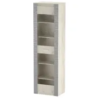 Dulap penal ML-Mobila Gamma № 4 Pe podea/ DSP/ Stejar Craft Alb