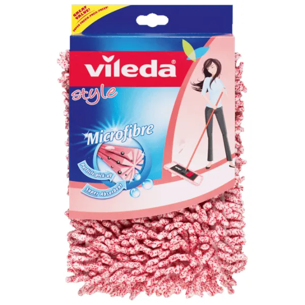Насадка для швабры Vileda Style Microfibre Розовый photo 1