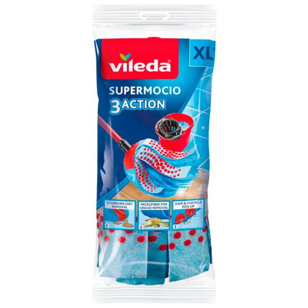 Насадка для швабры Vileda Supermocio 3 Action System Синий photo 1