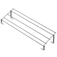 Etajeră pentru încălțăminte Starax S-6133-C 22 x 73 x 12/ Crom