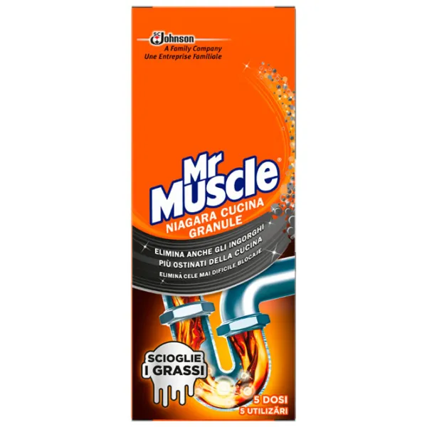 Soluție Mr. Muscle Drain Granules 1750043 pentru dizolvarea grăsimei photo 1