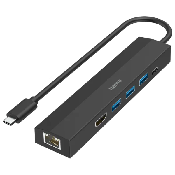 Adaptor Hub Hama 200144 USB Type-C/ Black photo 1