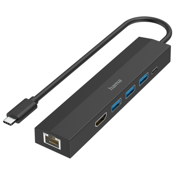 Adaptor Hub Hama 200144 USB Type-C/ Black photo 1