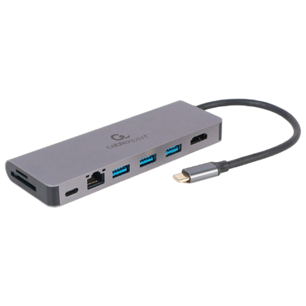 Adapter Cablexpert A-CM-COMBO5-05 USB Type-C/ Gray photo 1 Adapter Cablexpert A-CM-COMBO5-05 USB Type-C/ Gray photo 1