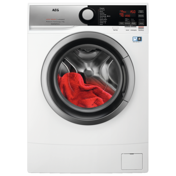 Mașină de spălat AEG L6SME47S 7 kg / 1400 rpm / White photo 1