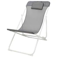 Scaun de grădină ProGarden 12010 Metal/ Poliester/ Gray