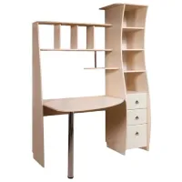 Офисный стол KMK Perla Left ДСП/ Бежевый