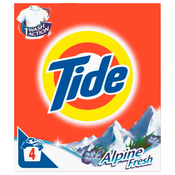 Моющее средство Tide Alpine 0.4 кг  Количество стирок: 4 photo 1 Моющее средство Tide Alpine 0.4 кг  Количество стирок: 4 photo 1