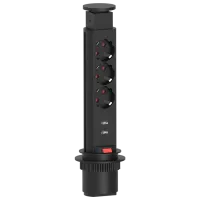 Удлинитель Rejs TR19.0002.08.061 1.5 м Черный