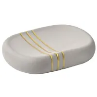 Săpunieră Tendance Golden Stripes Ceramică/ Oval