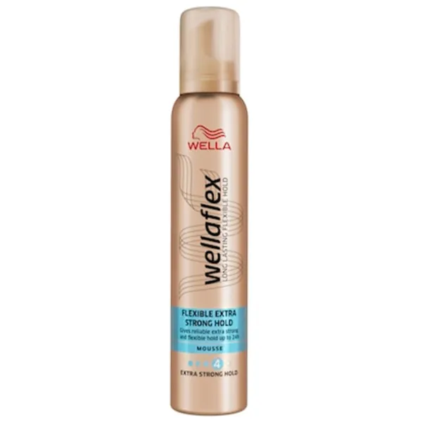 Spumă pentru păr Wellaflex Flexible Extra Strong Hold 200 ml photo 1