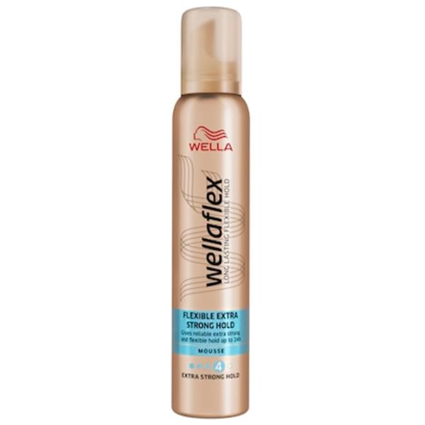 Spumă pentru păr Wellaflex Flexible Extra Strong Hold 200 ml photo 1