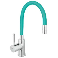 Смеситель для кухни Ferro Zumba BZA4M Однорычажный/ выдвижной/ Латунь/ Мята