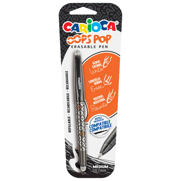 Ручка шариковая стираемая Carioca Oops Pop Количество в наборе - 1 photo 1 Ручка шариковая стираемая Carioca Oops Pop Количество в наборе - 1 photo 1