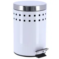 Мусорное ведро Tendance 46231 3 л/ Нержавеющая сталь/ Белый