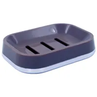 Săpunieră Tendance Dark Grey Plastic/ Dreptunghiular