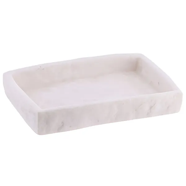Săpunieră Tendance White Stone Poliresin/ Dreptunghiular photo 1